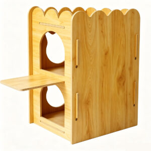 SZHD-SP4001-14 Double-Decker Wooden Cat House