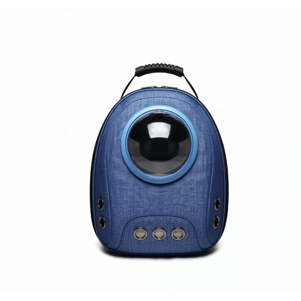 bk-sp003 canvas pet space capsule backpack white background, multiple colors available